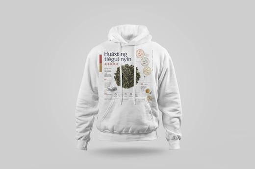 Hoodie — Floral Tie Guan Yin
