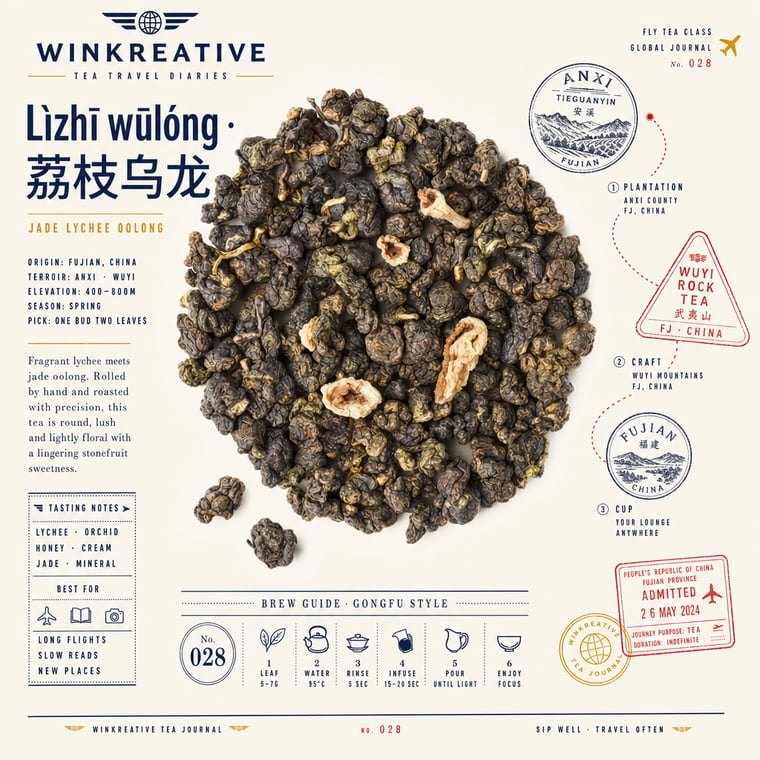 The design — Lychee Oolong