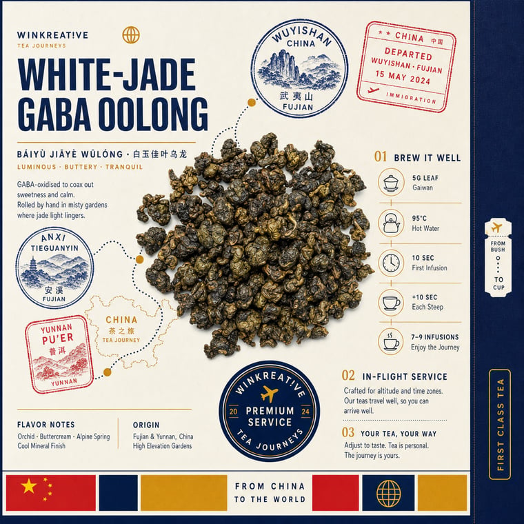 The design — White Jade GABA Oolong