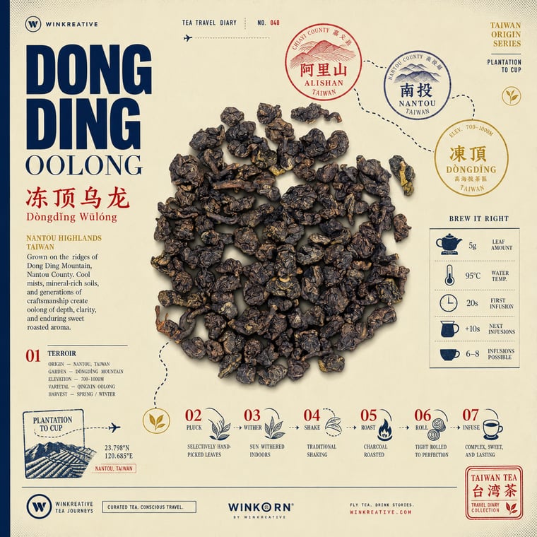 The design — Dòng Dǐng Oolong
