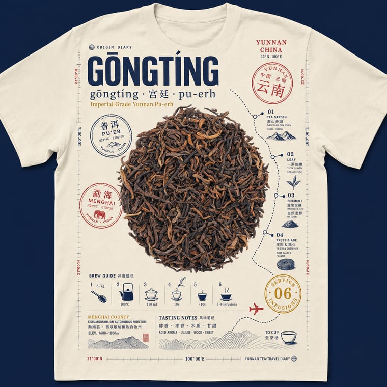 The design — Gong Ting Pu-erh