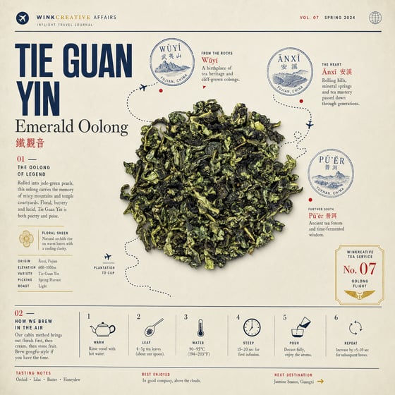 Floral Tie Guan Yin